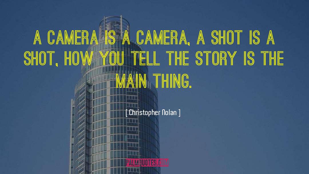 Christopher Nolan Quotes: A camera is a camera,