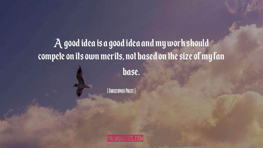 Christopher Priest Quotes: A good idea is a