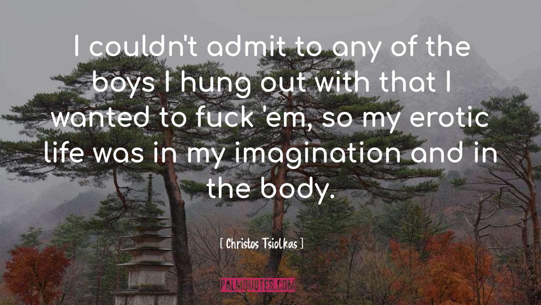 Christos Tsiolkas Quotes: I couldn't admit to any