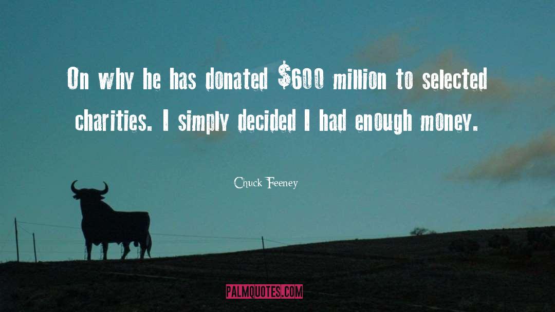 Chuck Feeney Quotes: On why he has donated