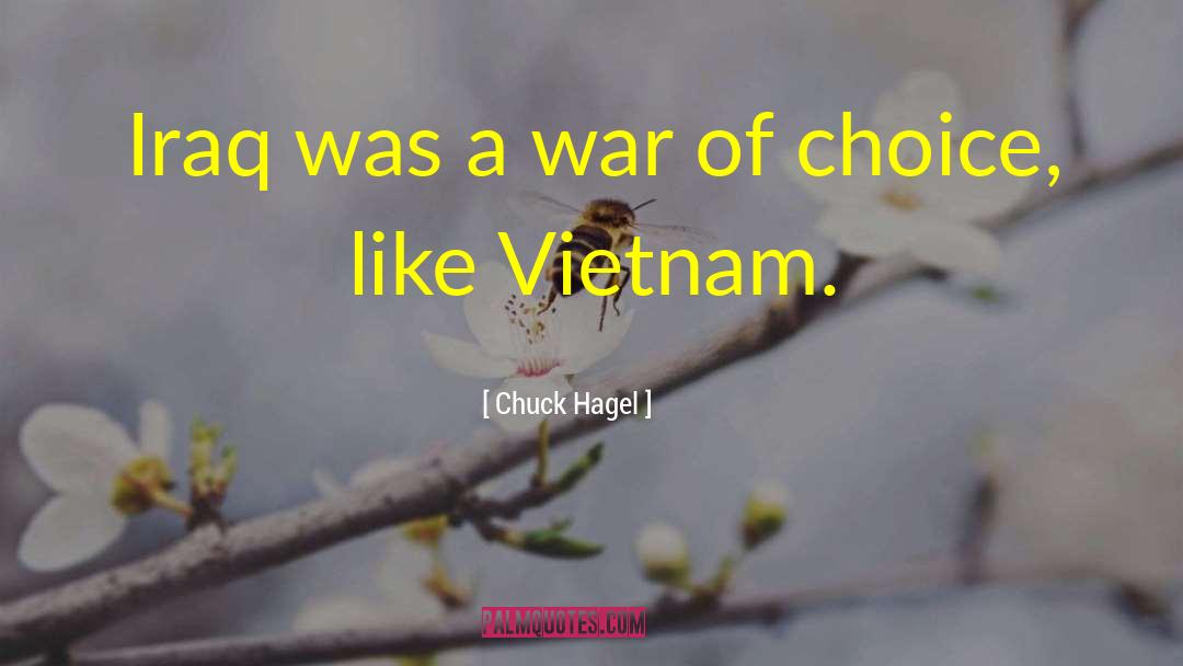 Chuck Hagel Quotes: Iraq was a war of