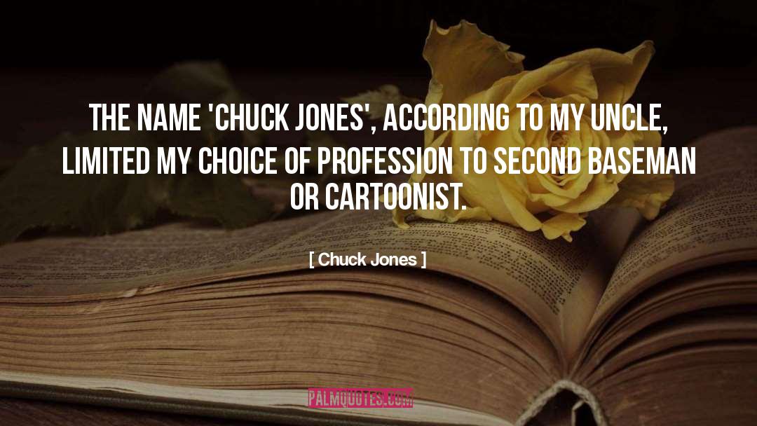 Chuck Jones Quotes: The name 'Chuck Jones', according