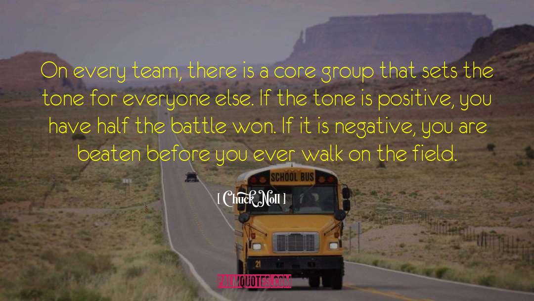 Chuck Noll Quotes: On every team, there is