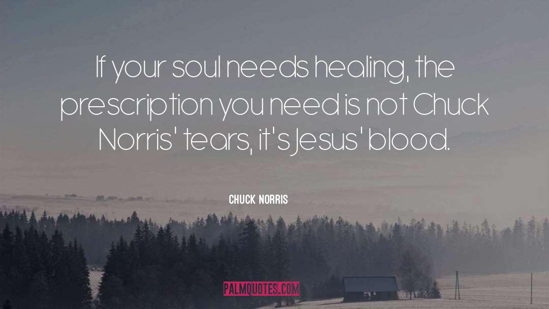 Chuck Norris Quotes: If your soul needs healing,