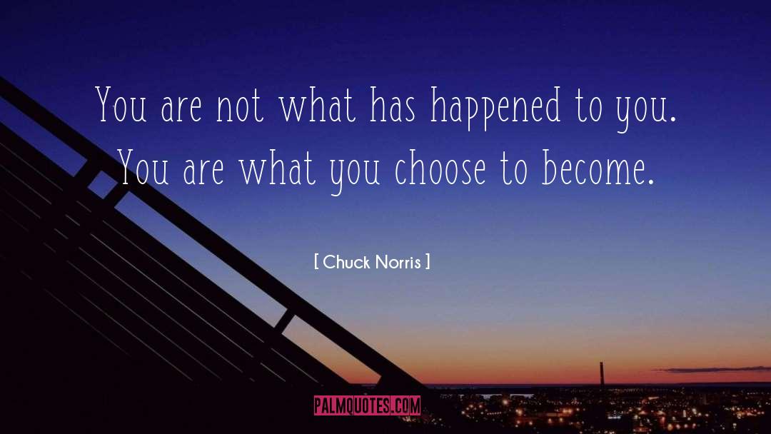 Chuck Norris Quotes: You are not what has