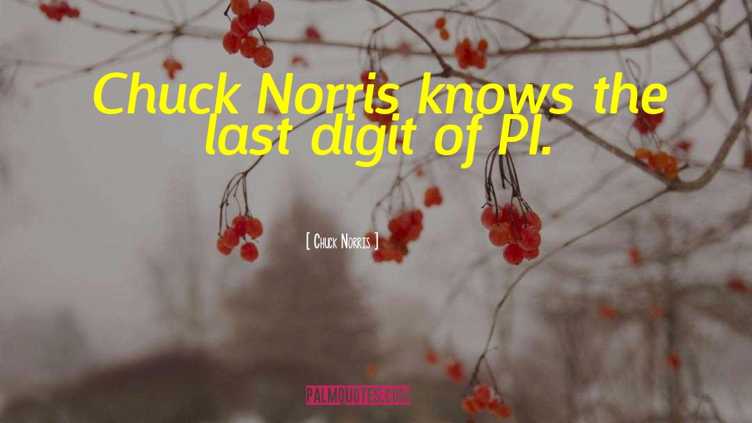 Chuck Norris Quotes: Chuck Norris knows the last