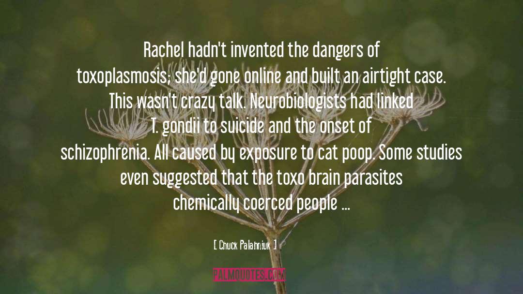 Chuck Palahniuk Quotes: Rachel hadn't invented the dangers