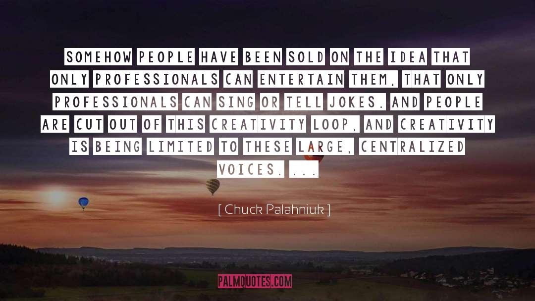 Chuck Palahniuk Quotes: Somehow people have been sold