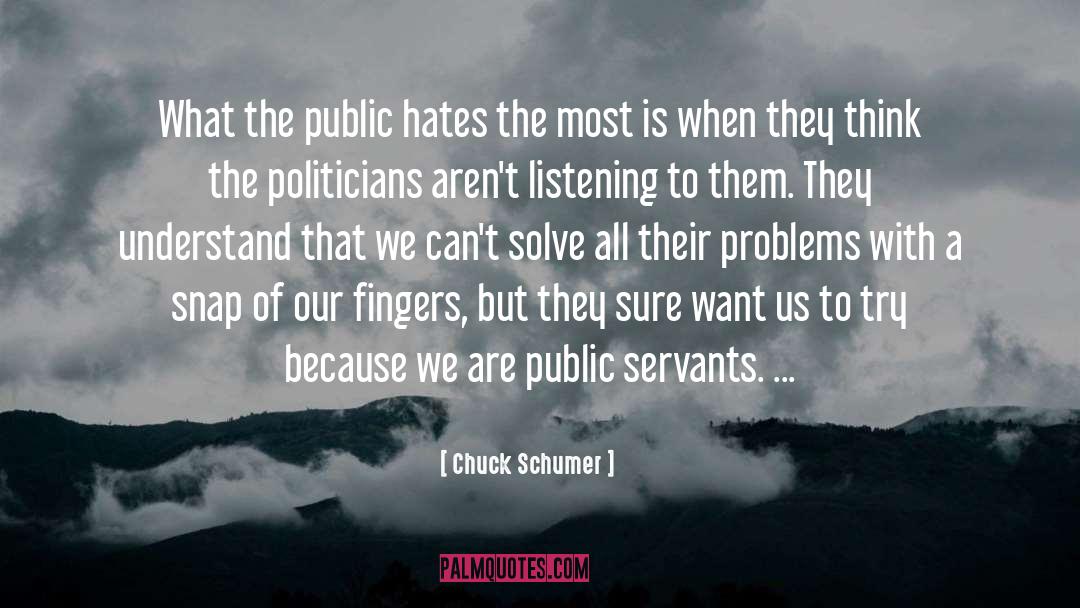 Chuck Schumer Quotes: What the public hates the