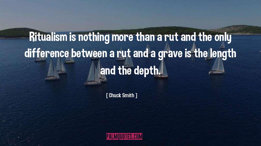 Chuck Smith Quotes: Ritualism is nothing more than