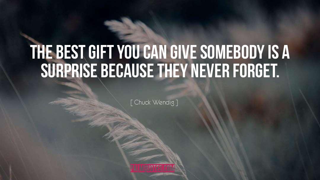 Chuck Wendig Quotes: The best gift you can