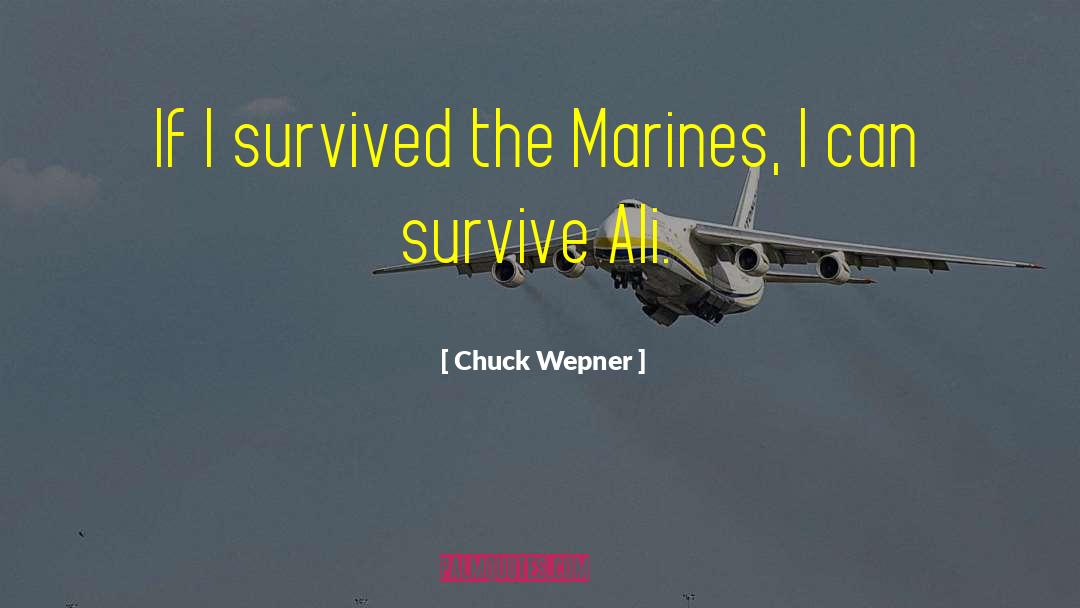 Chuck Wepner Quotes: If I survived the Marines,