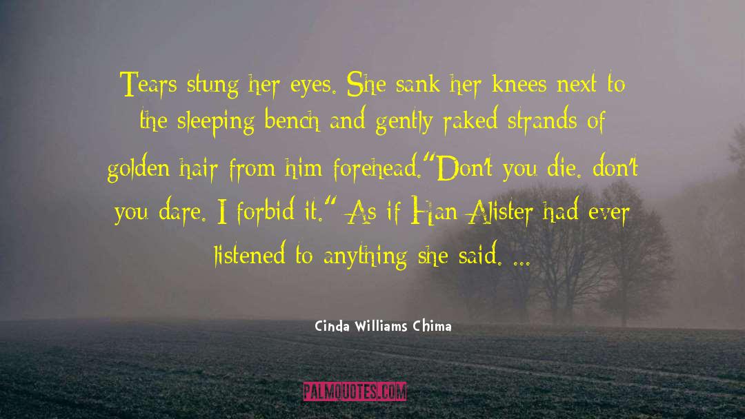 Cinda Williams Chima Quotes: Tears stung her eyes. She