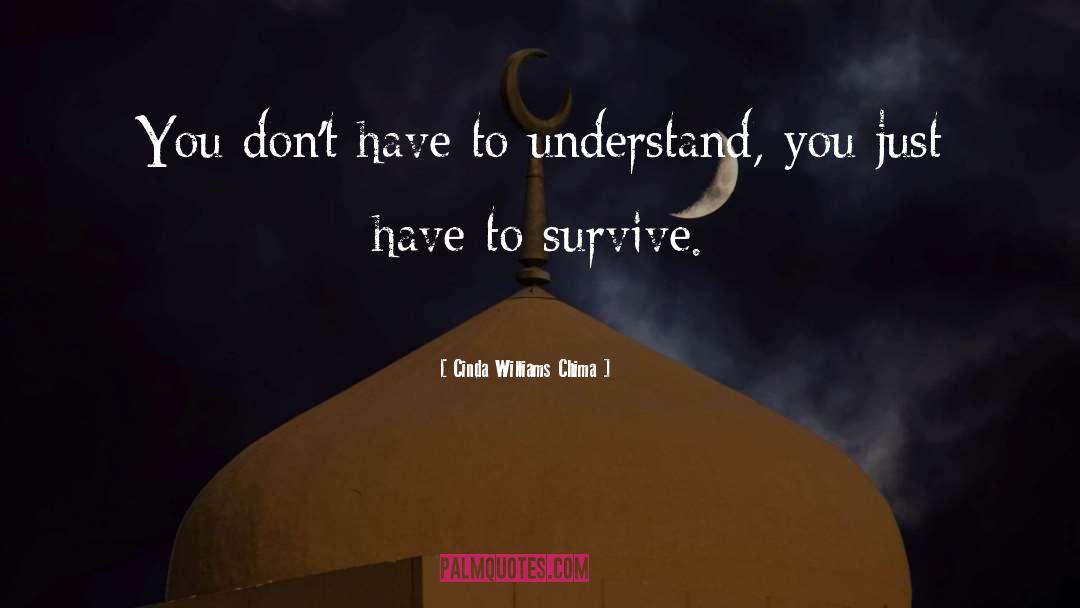 Cinda Williams Chima Quotes: You don't have to understand,