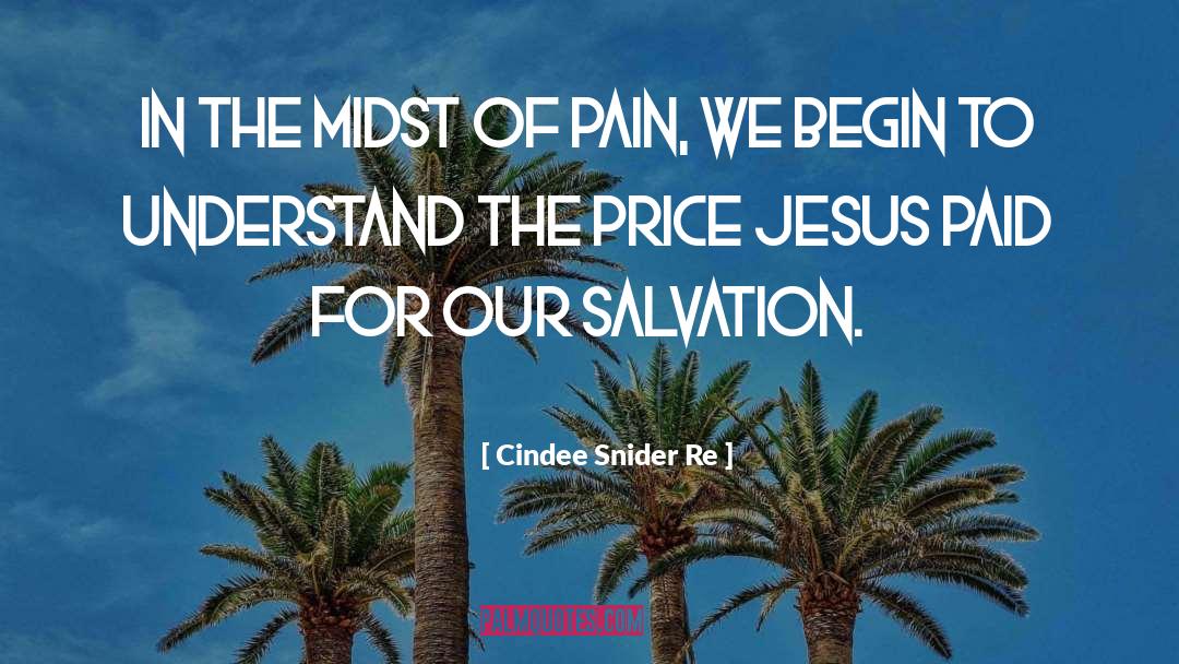 Cindee Snider Re Quotes: In the midst of pain,