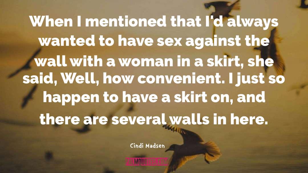 Cindi Madsen Quotes: When I mentioned that I'd