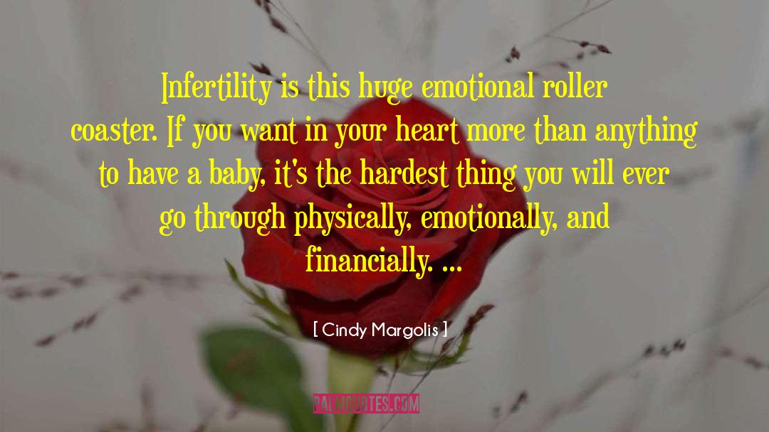 Cindy Margolis Quotes: Infertility is this huge emotional