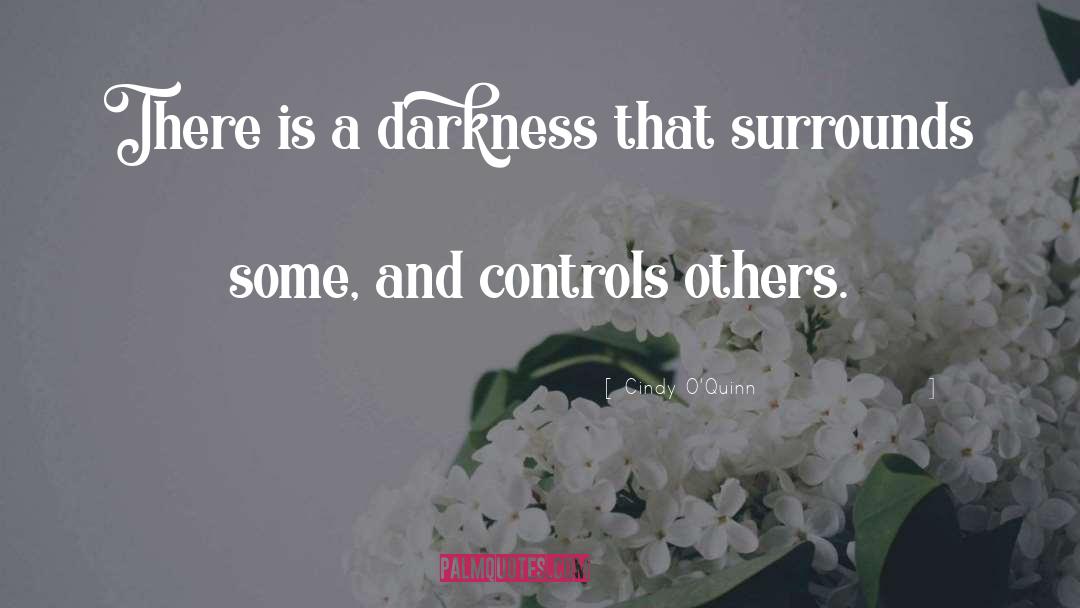 Cindy O'Quinn Quotes: There is a darkness that