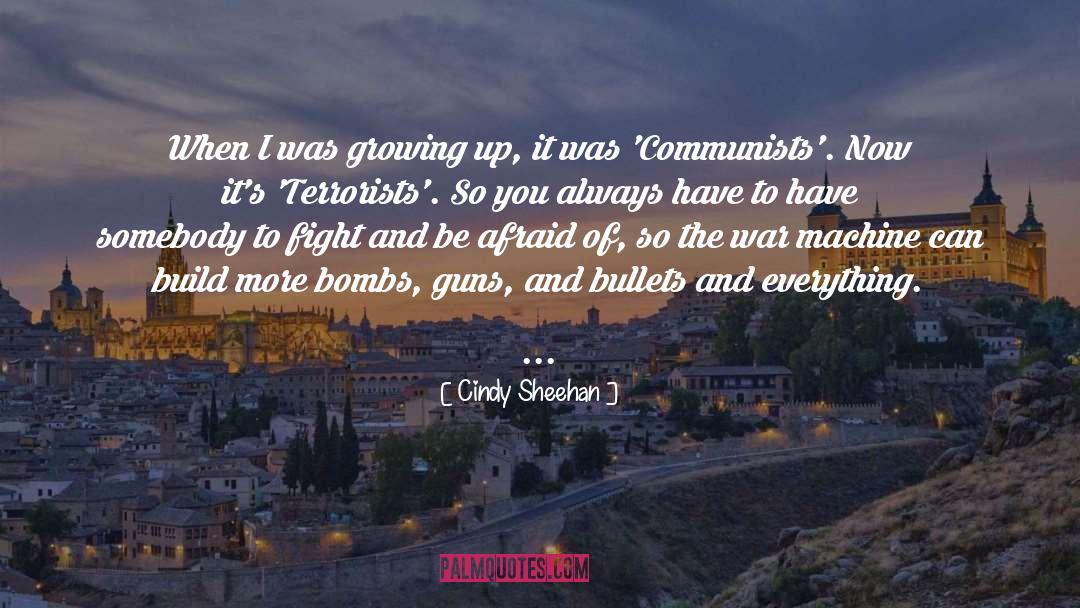 Cindy Sheehan Quotes: When I was growing up,