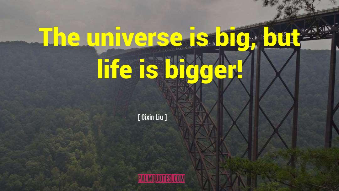 Cixin Liu Quotes: The universe is big, but