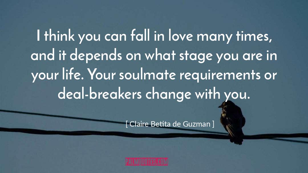 Claire Betita De Guzman Quotes: I think you can fall