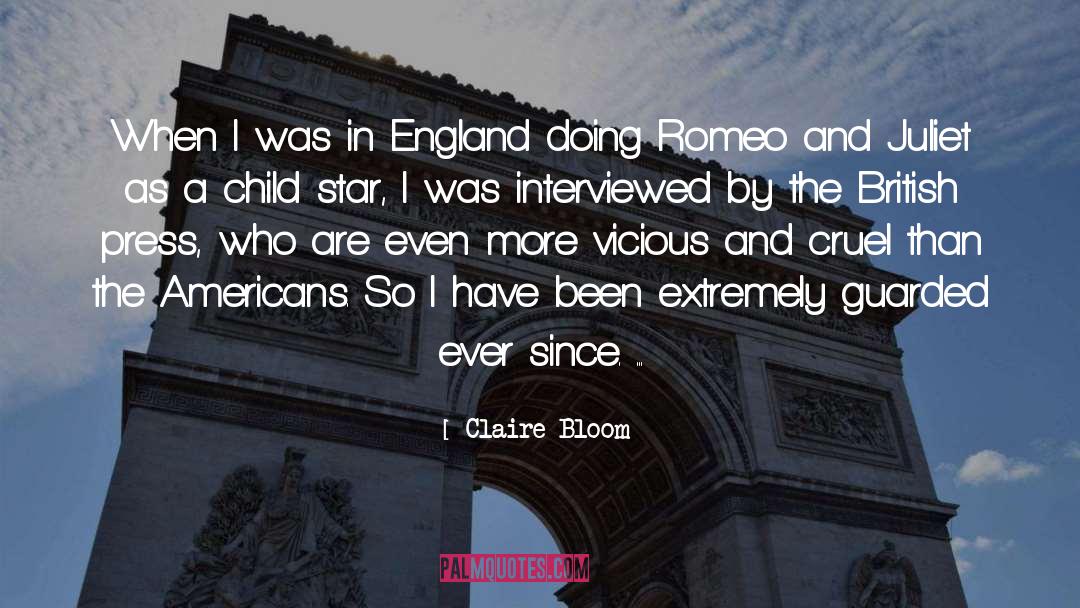Claire Bloom Quotes: When I was in England