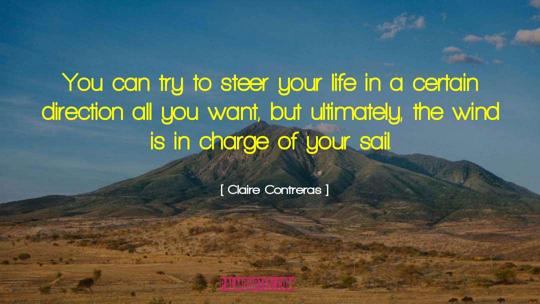 Claire Contreras Quotes: You can try to steer