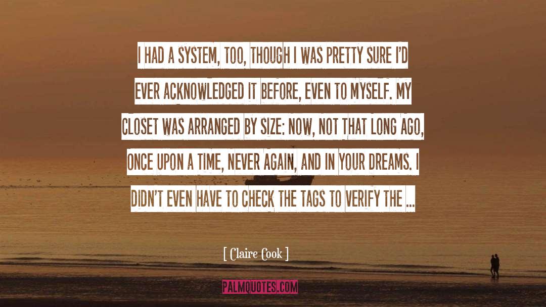 Claire Cook Quotes: I had a system, too,