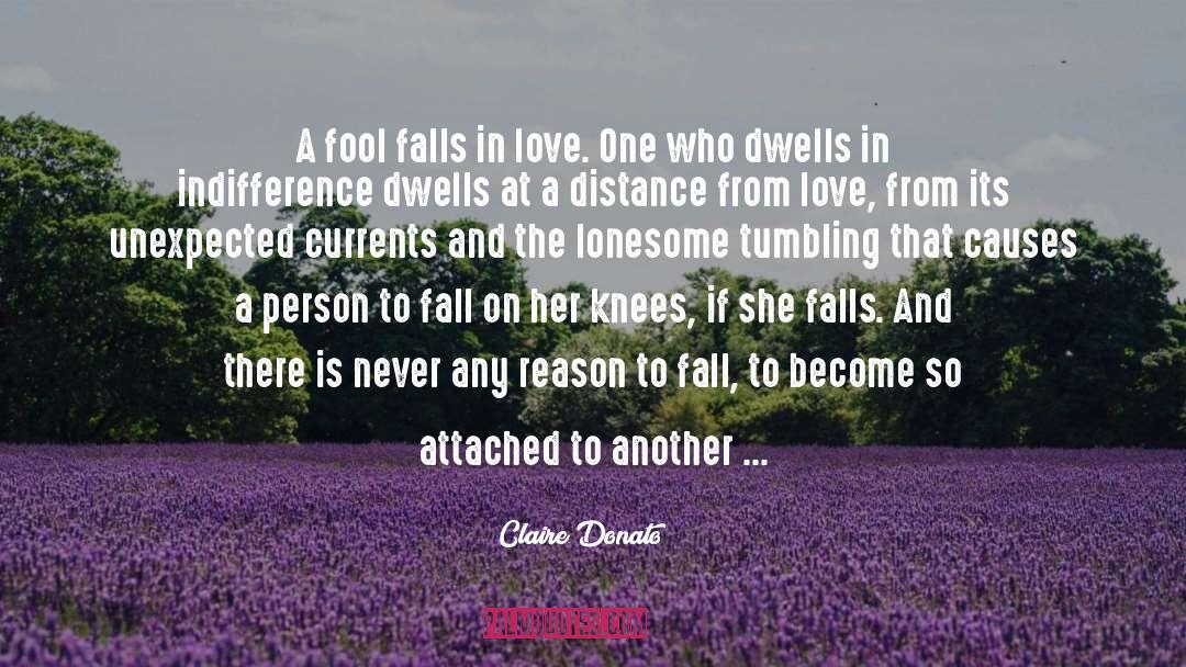 Claire Donato Quotes: A fool falls in love.