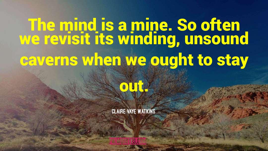Claire Vaye Watkins Quotes: The mind is a mine.