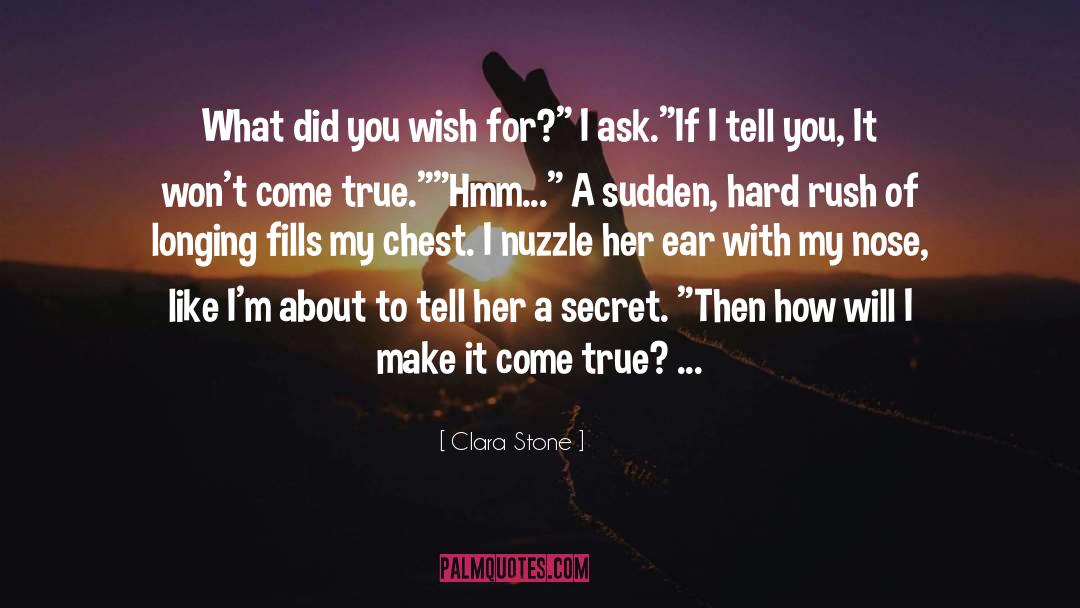 Clara Stone Quotes: What did you wish for?