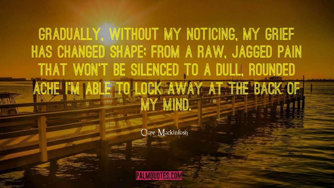 Clare Mackintosh Quotes: Gradually, without my noticing, my