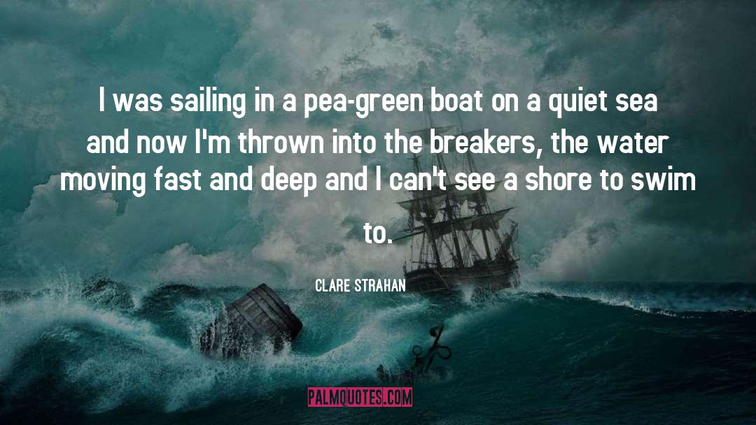 Clare Strahan Quotes: I was sailing in a