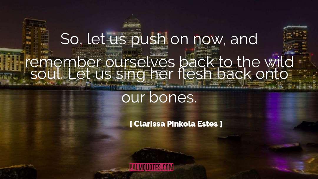 Clarissa Pinkola Estes Quotes: So, let us push on