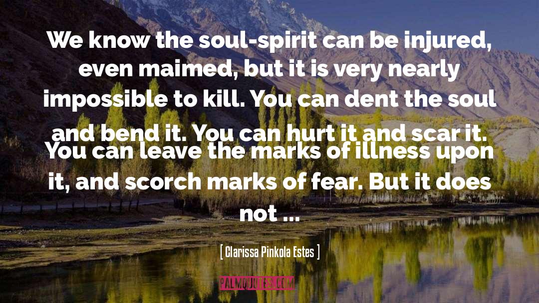 Clarissa Pinkola Estes Quotes: We know the soul-spirit can
