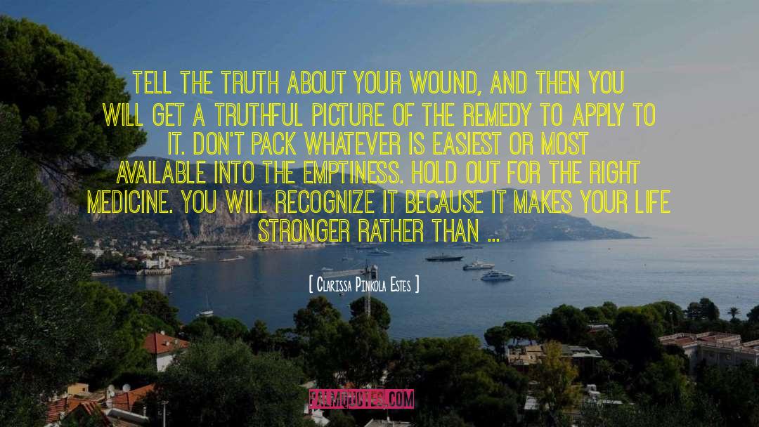 Clarissa Pinkola Estes Quotes: Tell the truth about your