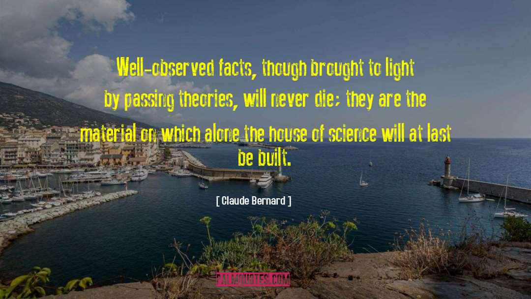 Claude Bernard Quotes: Well-observed facts, though brought to