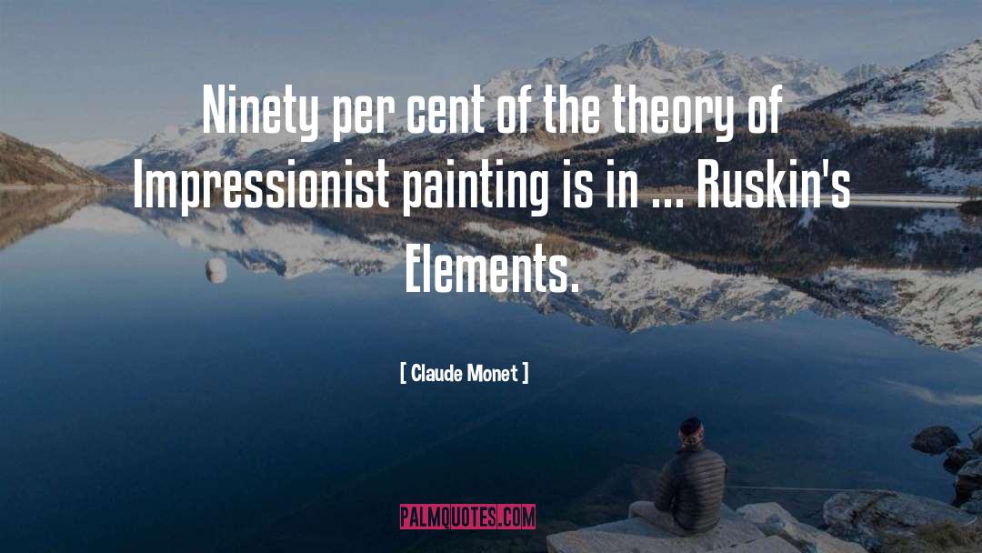 Claude Monet Quotes: Ninety per cent of the