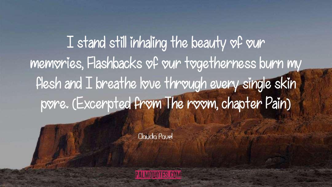 Claudia Pavel Quotes: I stand still inhaling the