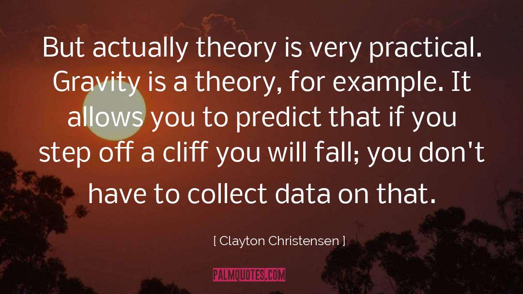 Clayton Christensen Quotes: But actually theory is very