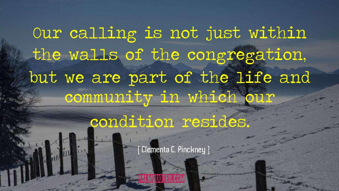 Clementa C. Pinckney Quotes: Our calling is not just