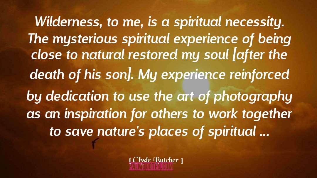 Clyde Butcher Quotes: Wilderness, to me, is a