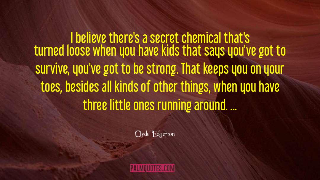 Clyde Edgerton Quotes: I believe there's a secret