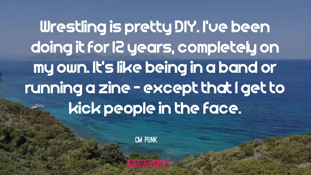 CM Punk Quotes: Wrestling is pretty DIY. I've