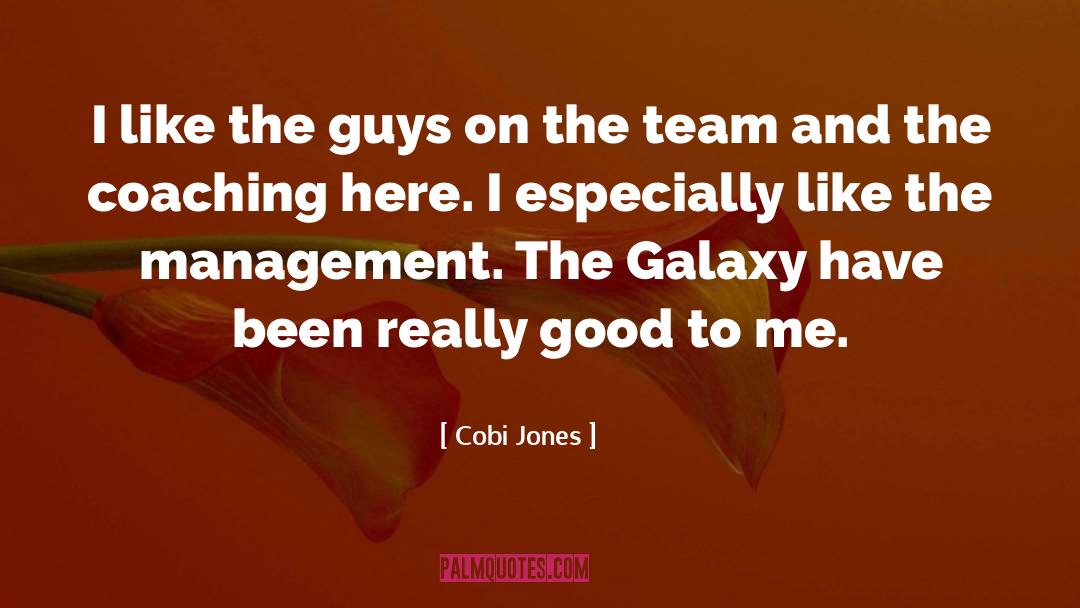 Cobi Jones Quotes: I like the guys on