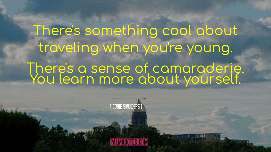 Cobie Smulders Quotes: There's something cool about traveling