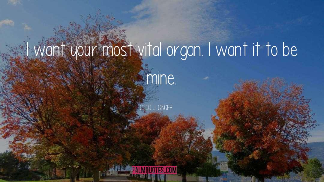 Coco J. Ginger Quotes: I want your most vital
