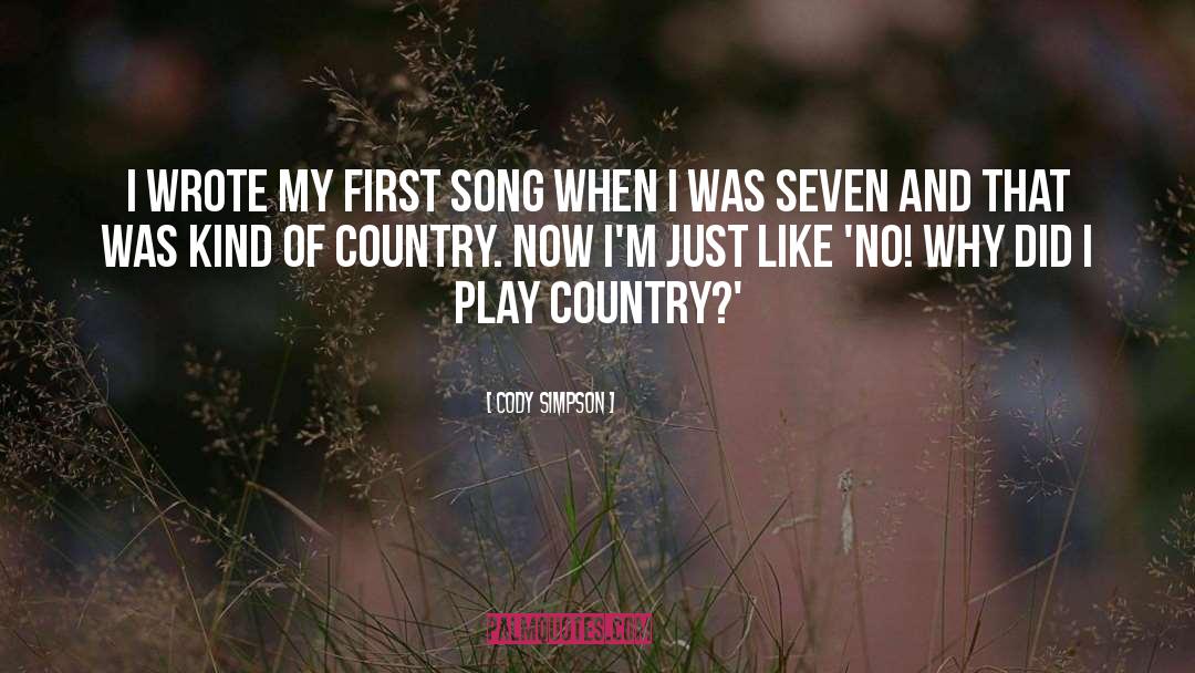 Cody Simpson Quotes: I wrote my first song