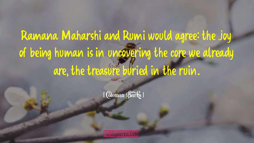 Coleman Barks Quotes: Ramana Maharshi and Rumi would