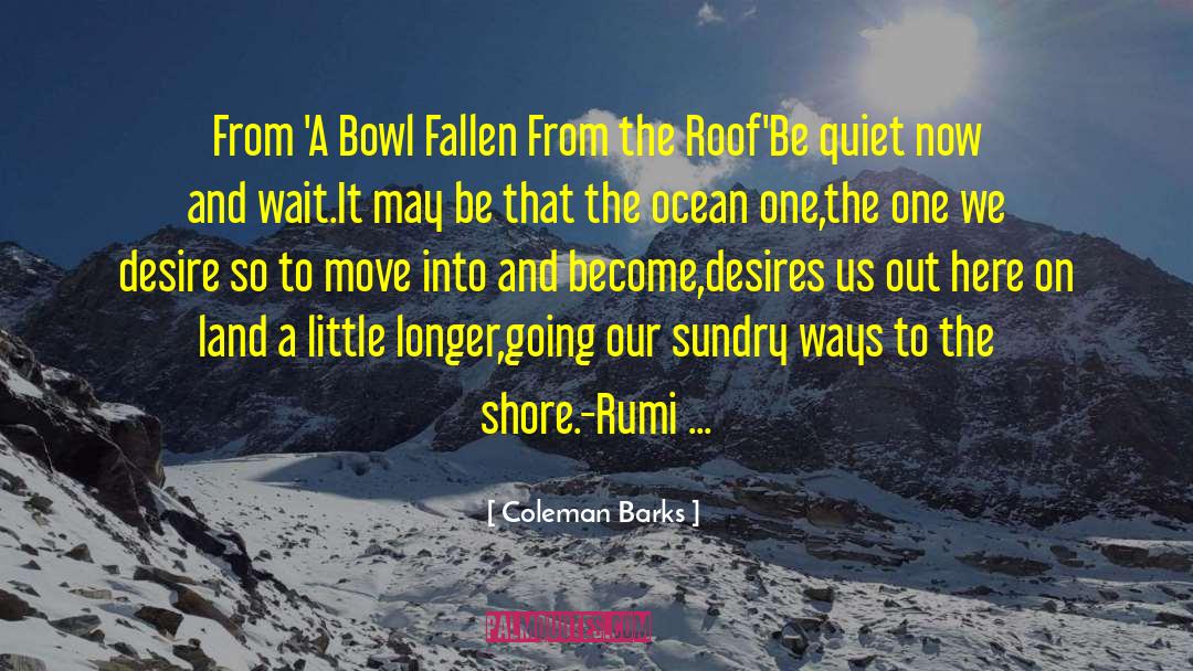 Coleman Barks Quotes: From 'A Bowl Fallen From